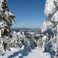 Winter in Mitterfirmianreut im Bayerischen Wald